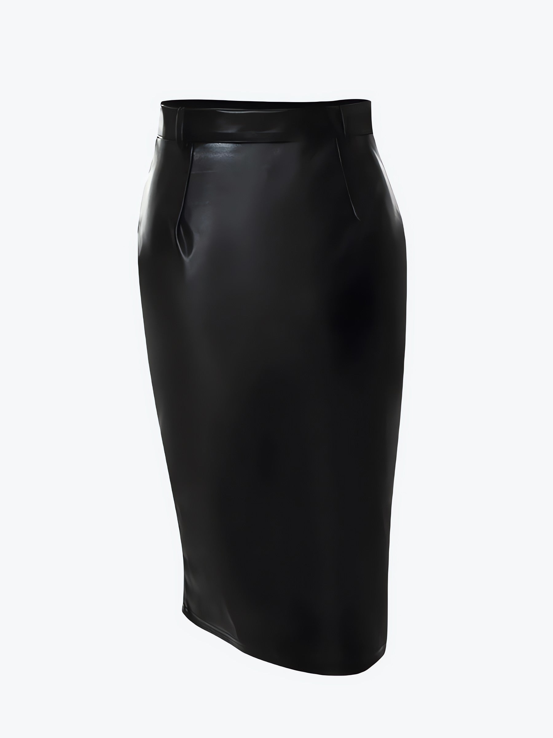 Baddie Zip Up Slit Midi Pencil Skirt - KAYSMAR