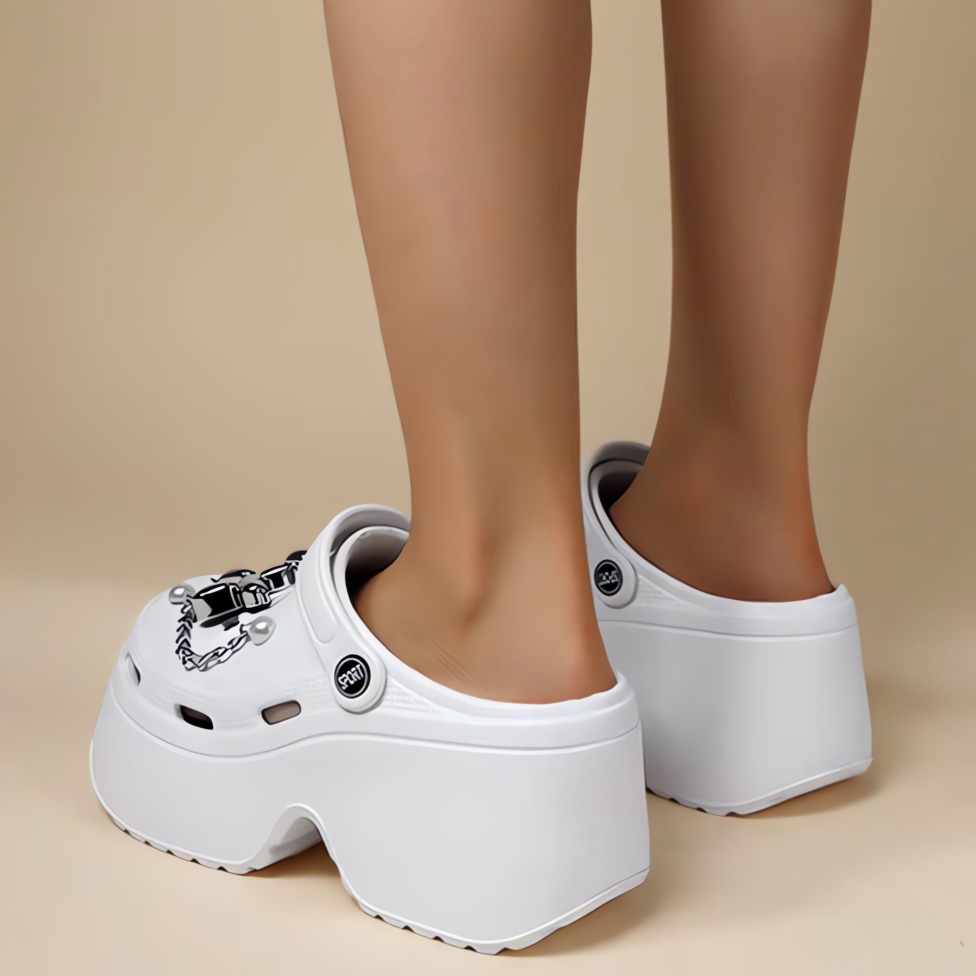 Balloon Dog Platform Clog Sandals - KAYSMAR