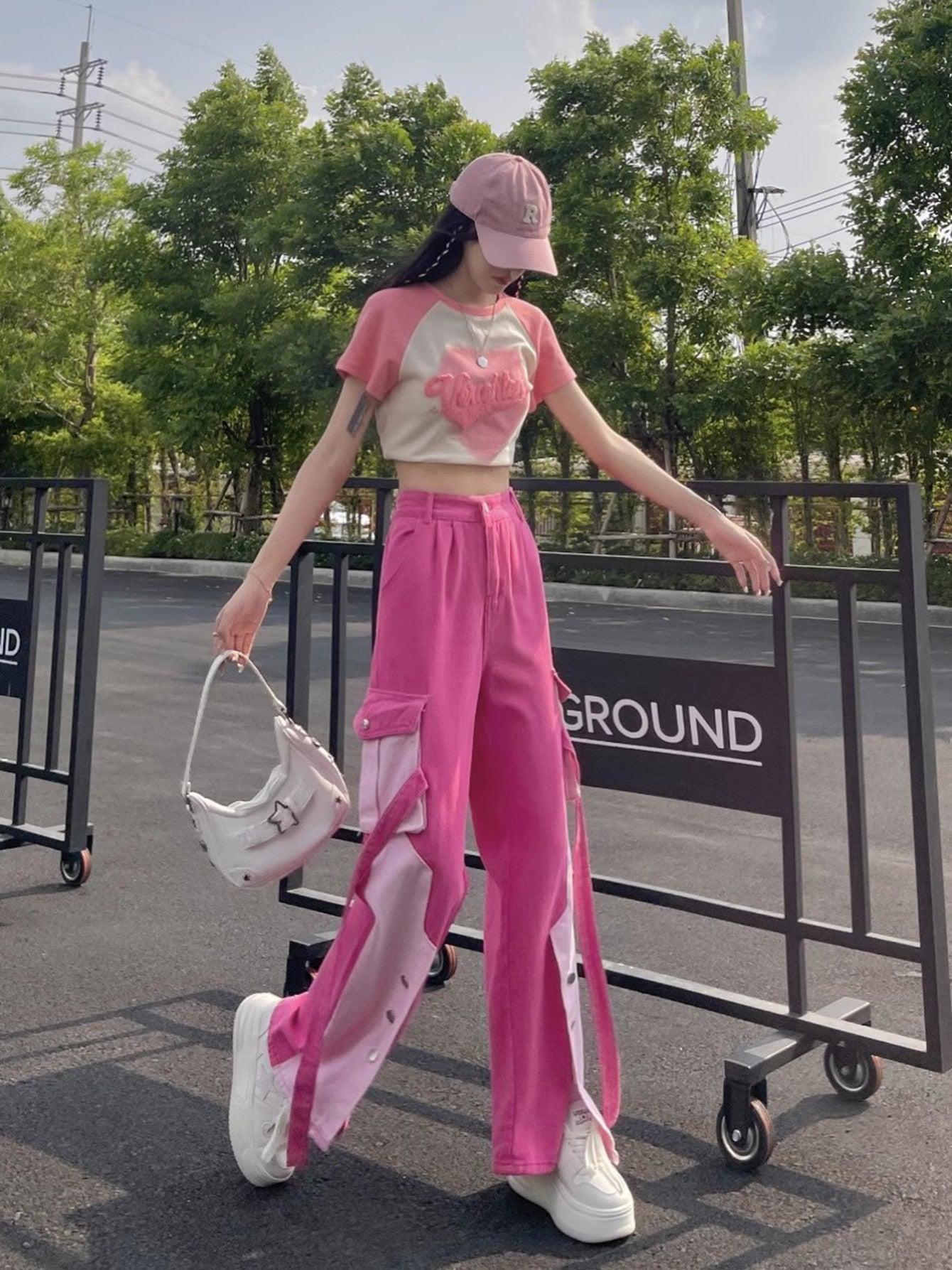 Barbie Patchwork Cargo Pants - KAYSMAR