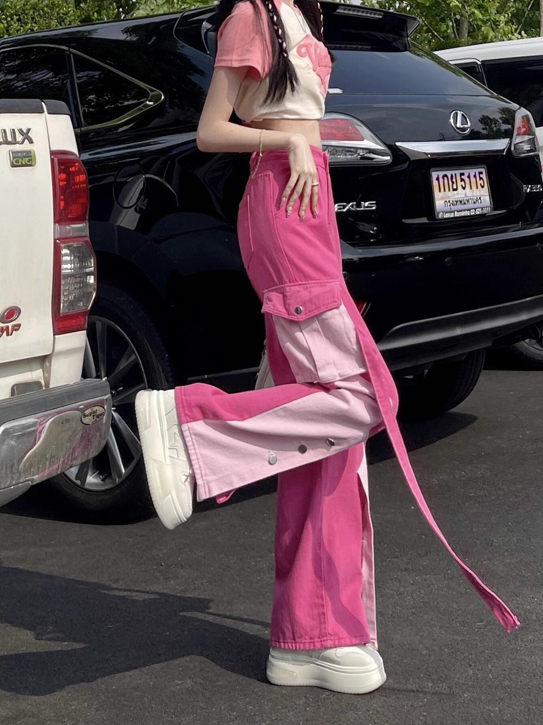 Barbie Patchwork Cargo Pants - KAYSMAR