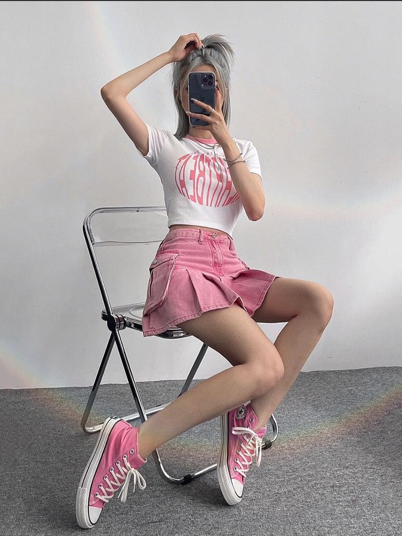 Barbie Pleated Cargo Mini Skirt - KAYSMAR