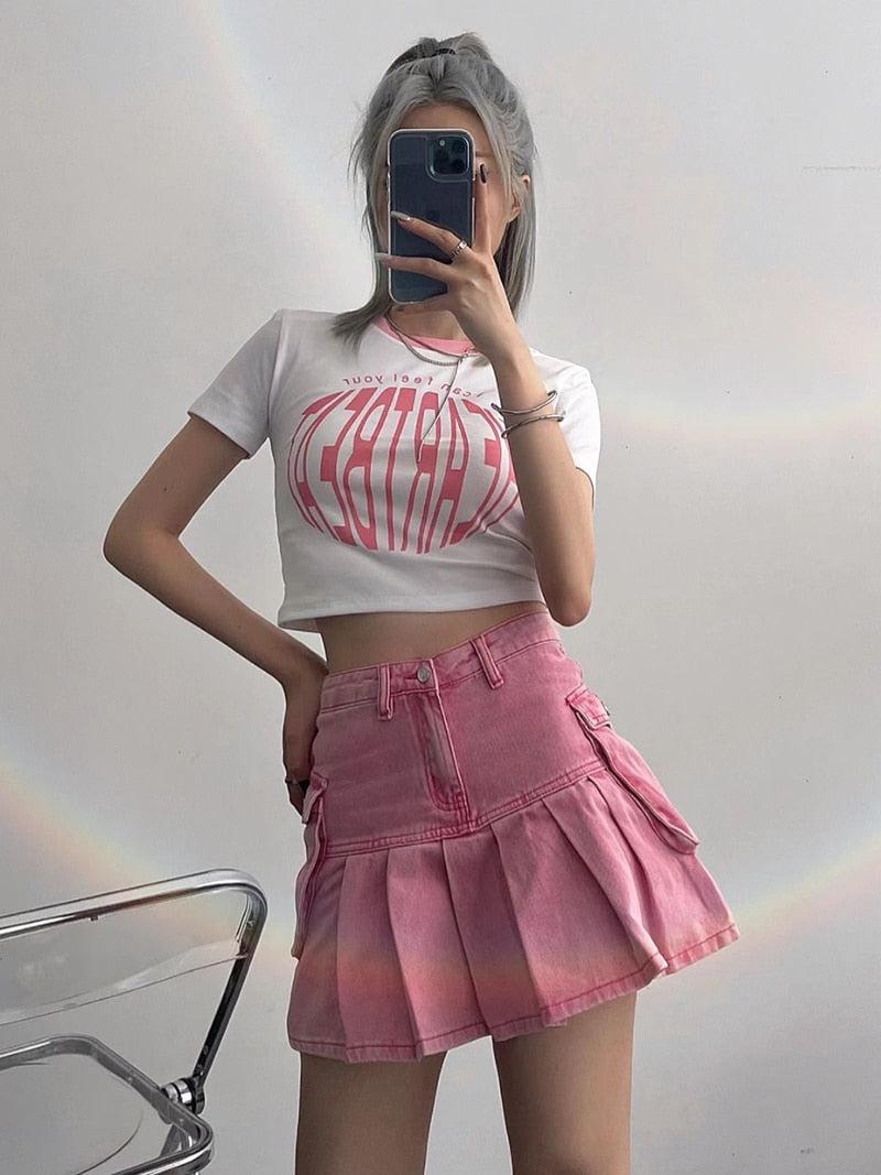 Barbie Pleated Cargo Mini Skirt - KAYSMAR