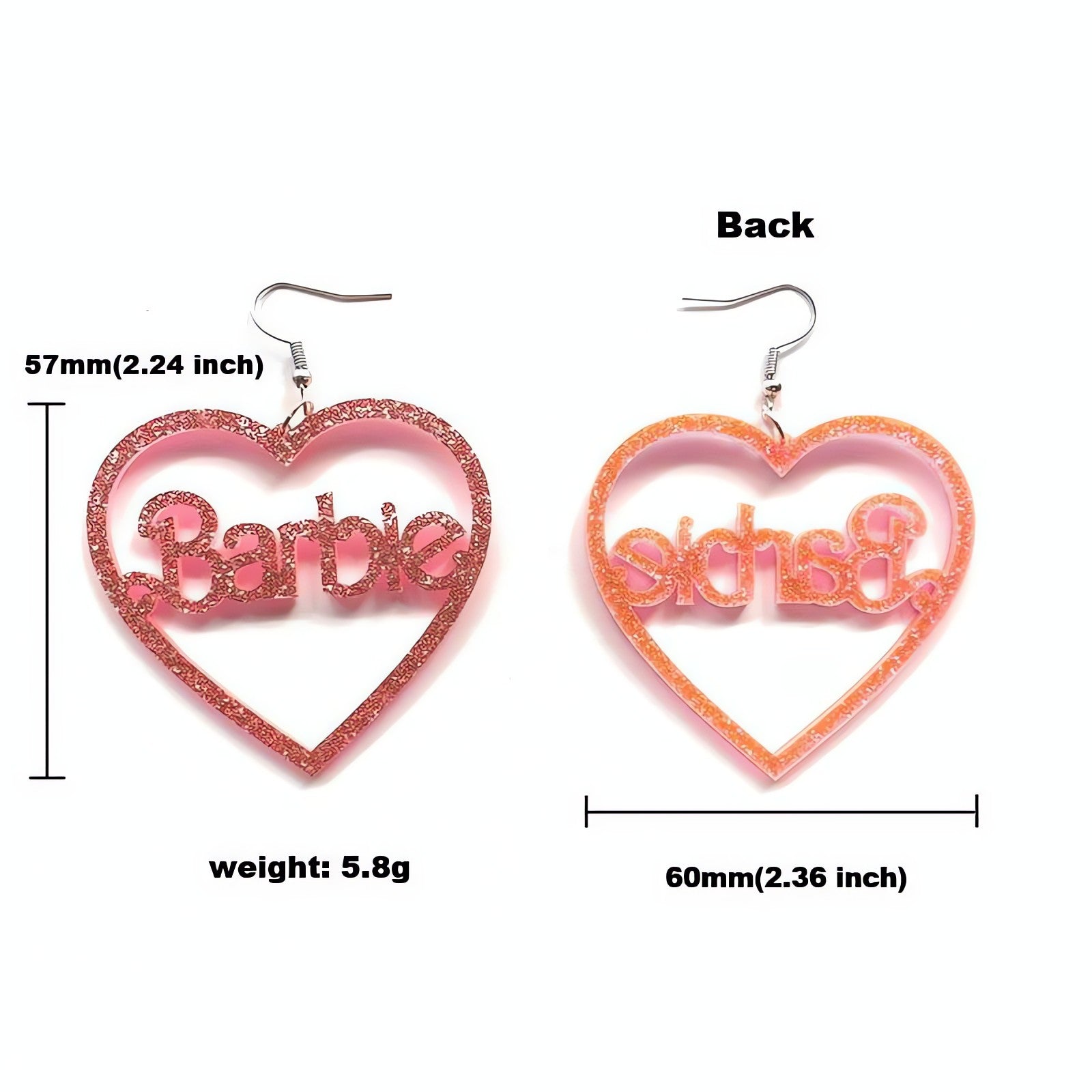 Barbie Glitter Earrings - KAYSMAR