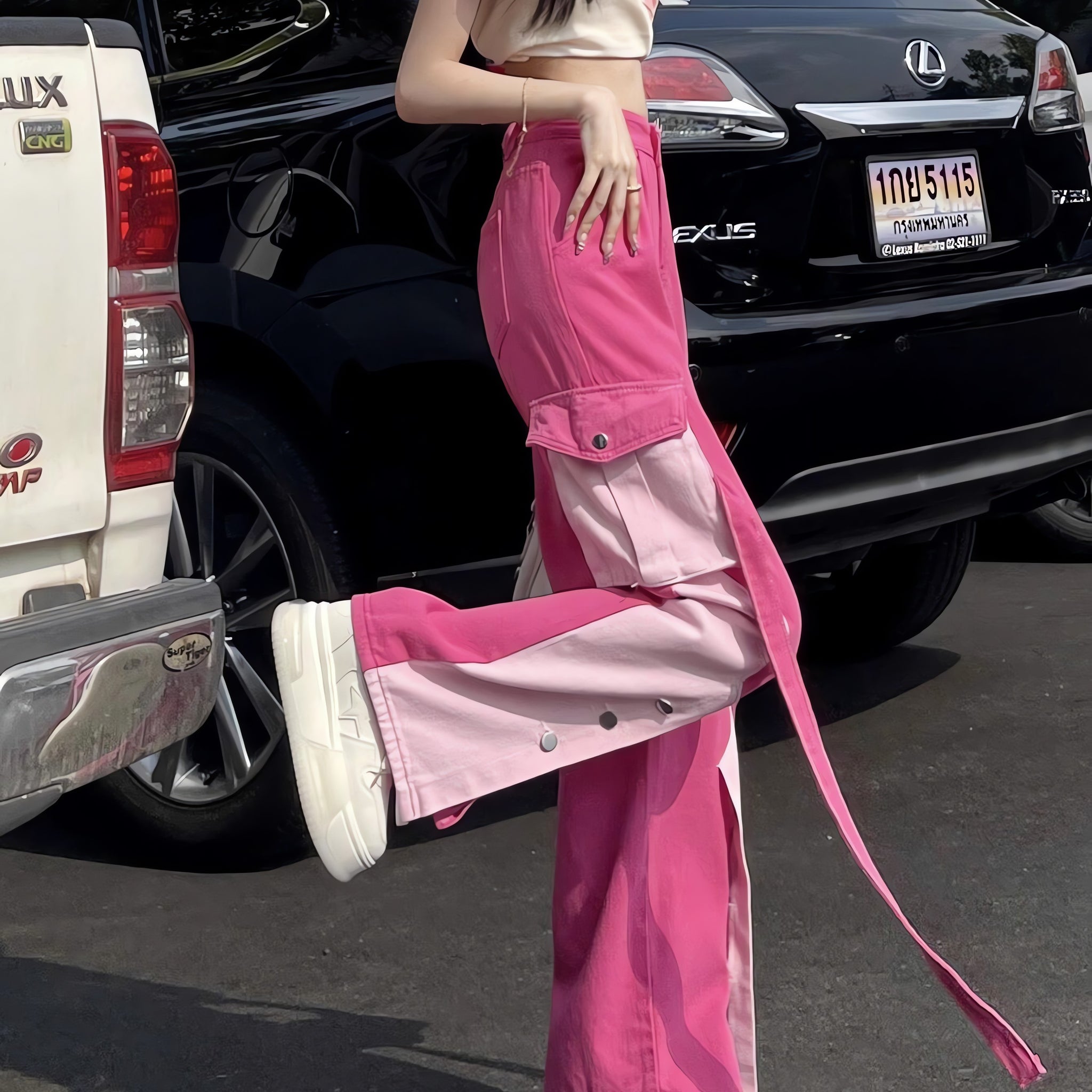 Barbie Patchwork Cargo Pants - KAYSMAR