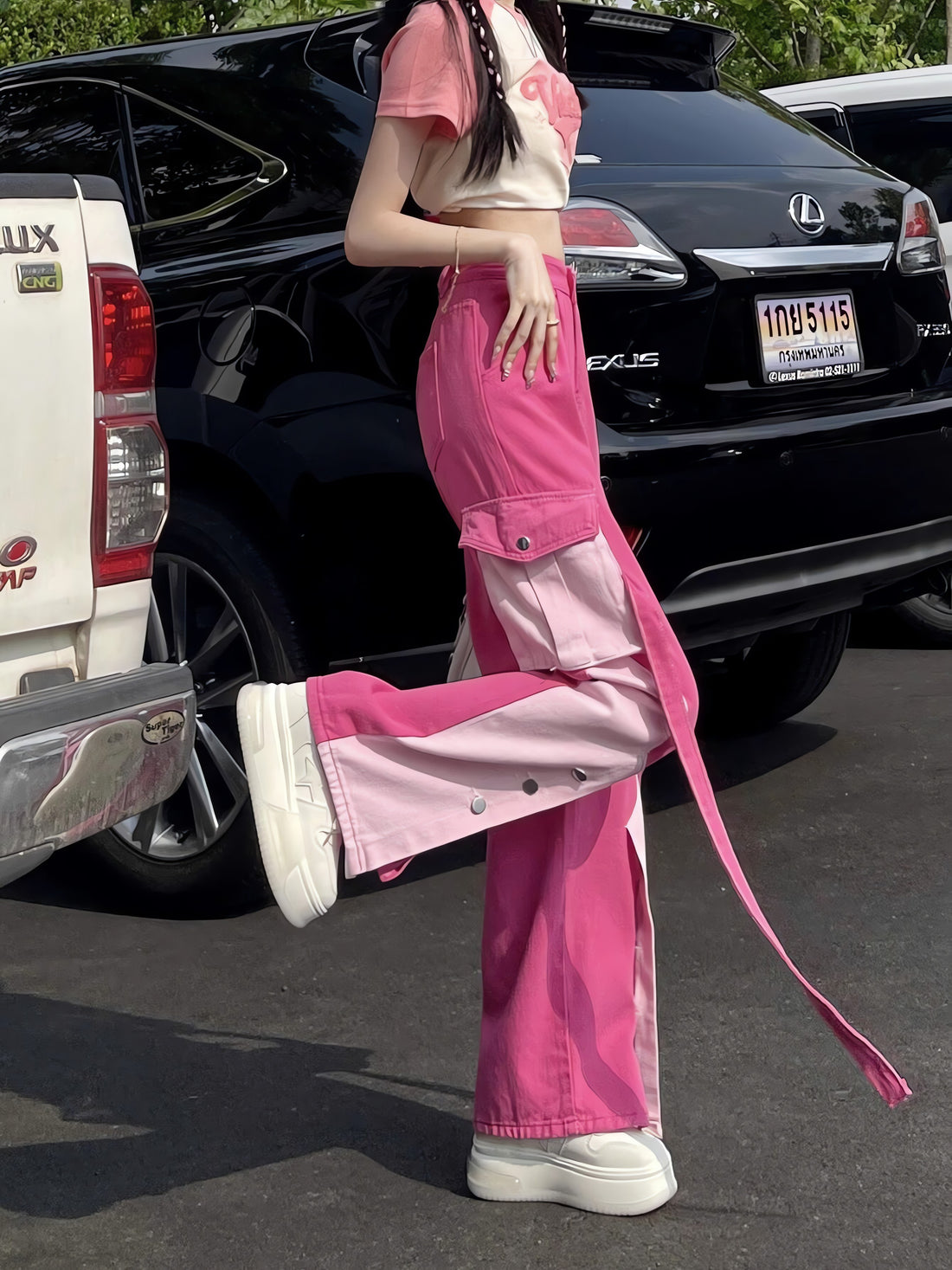 Barbie Patchwork Cargo Pants - KAYSMAR