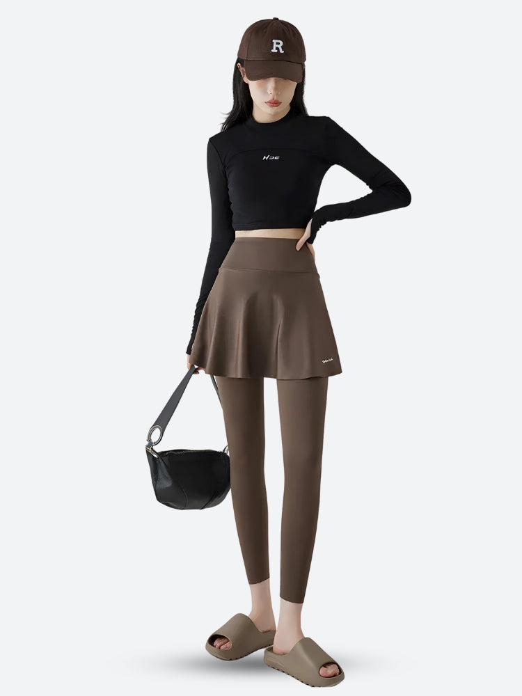 Basic Sport Leggings Mini Skirt - KAYSMAR