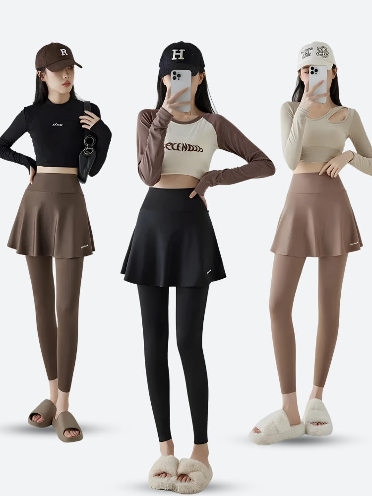 Basic Sport Leggings Mini Skirt - KAYSMAR
