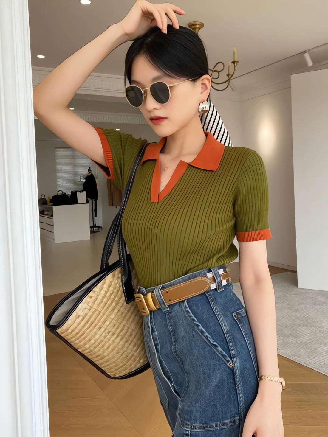 Basic Corduroy Polo Top - KAYSMAR