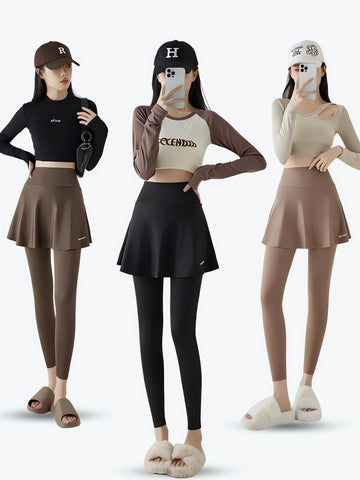 Basic Sport Leggings Mini Skirt - KAYSMAR