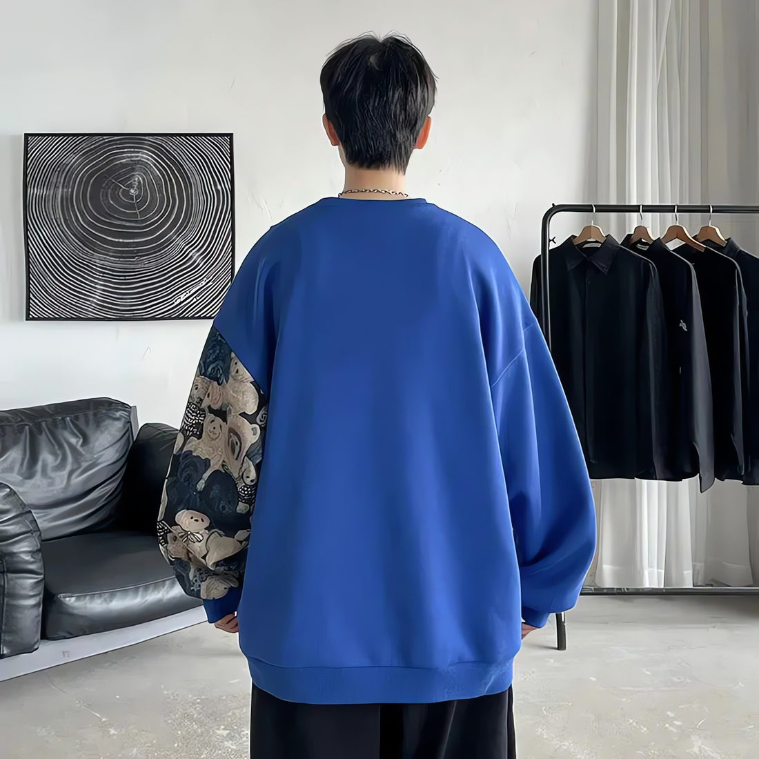 Bear Printed Sweater - KAYSMAR