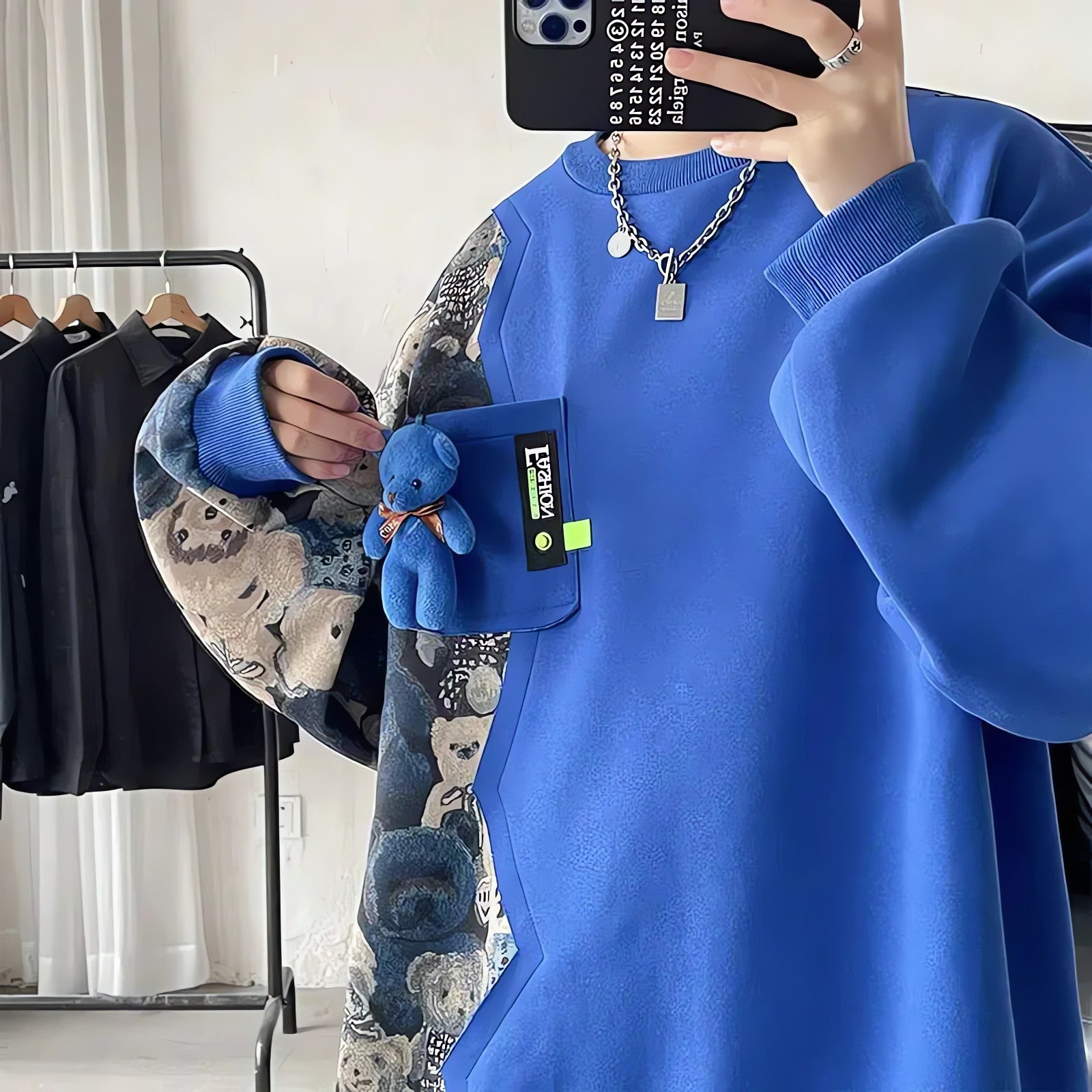 Bear Printed Sweater - KAYSMAR