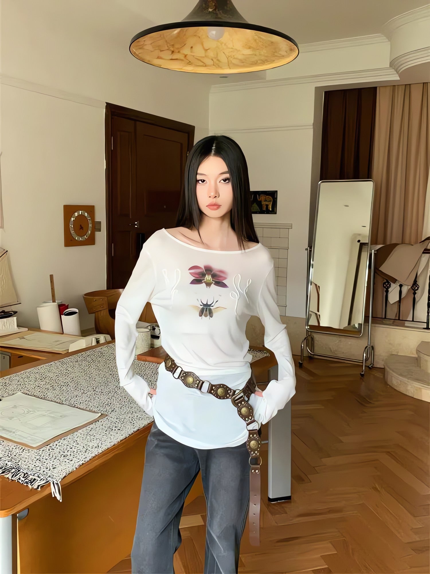 Beetle & Orchid Top - KAYSMAR