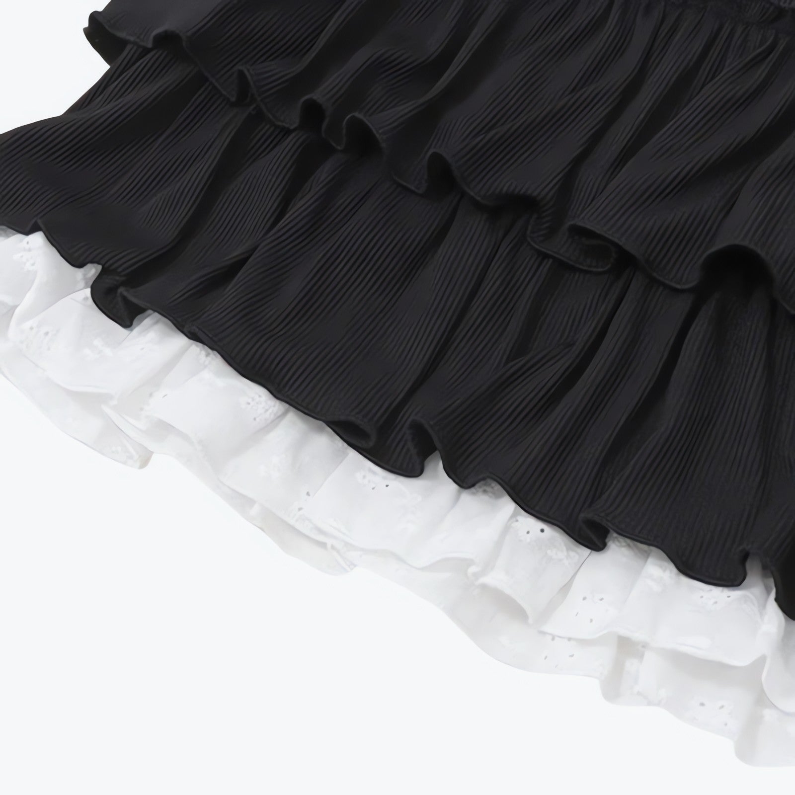 Black Coquette Mini Skirt - KAYSMAR