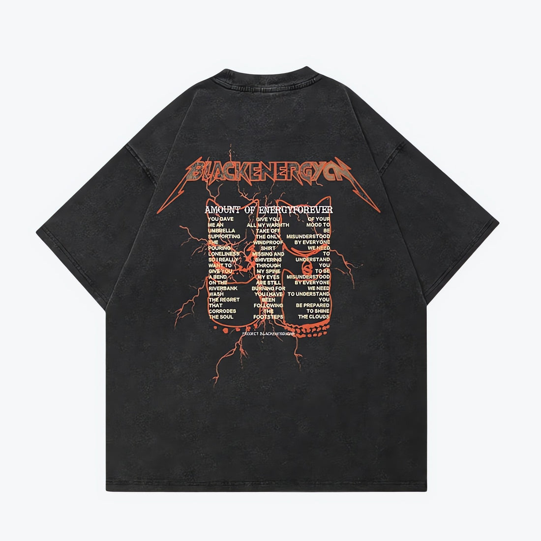 Black Energy Cat Band Tee - KAYSMAR