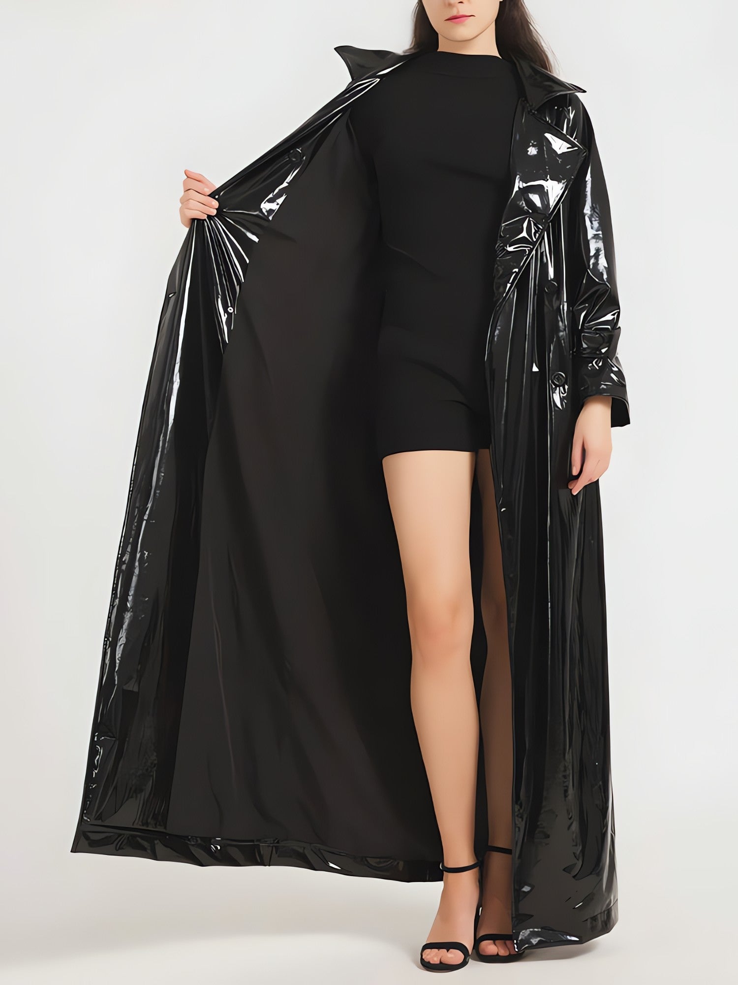 Black Trench Coat - KAYSMAR