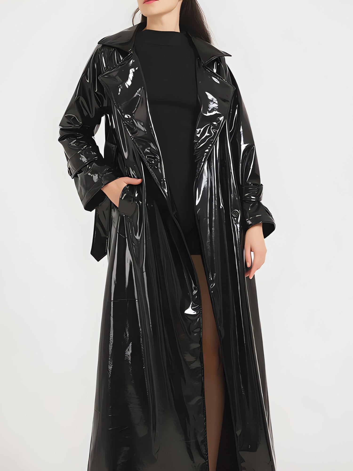 Black Trench Coat - KAYSMAR