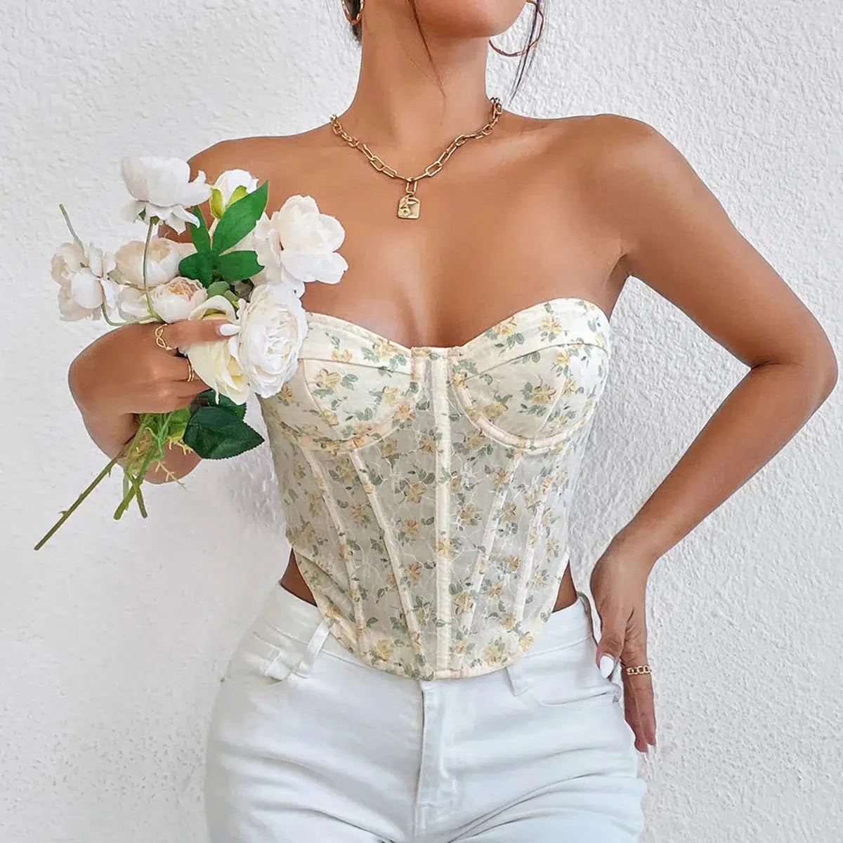 Blue Corset Top - KAYSMAR