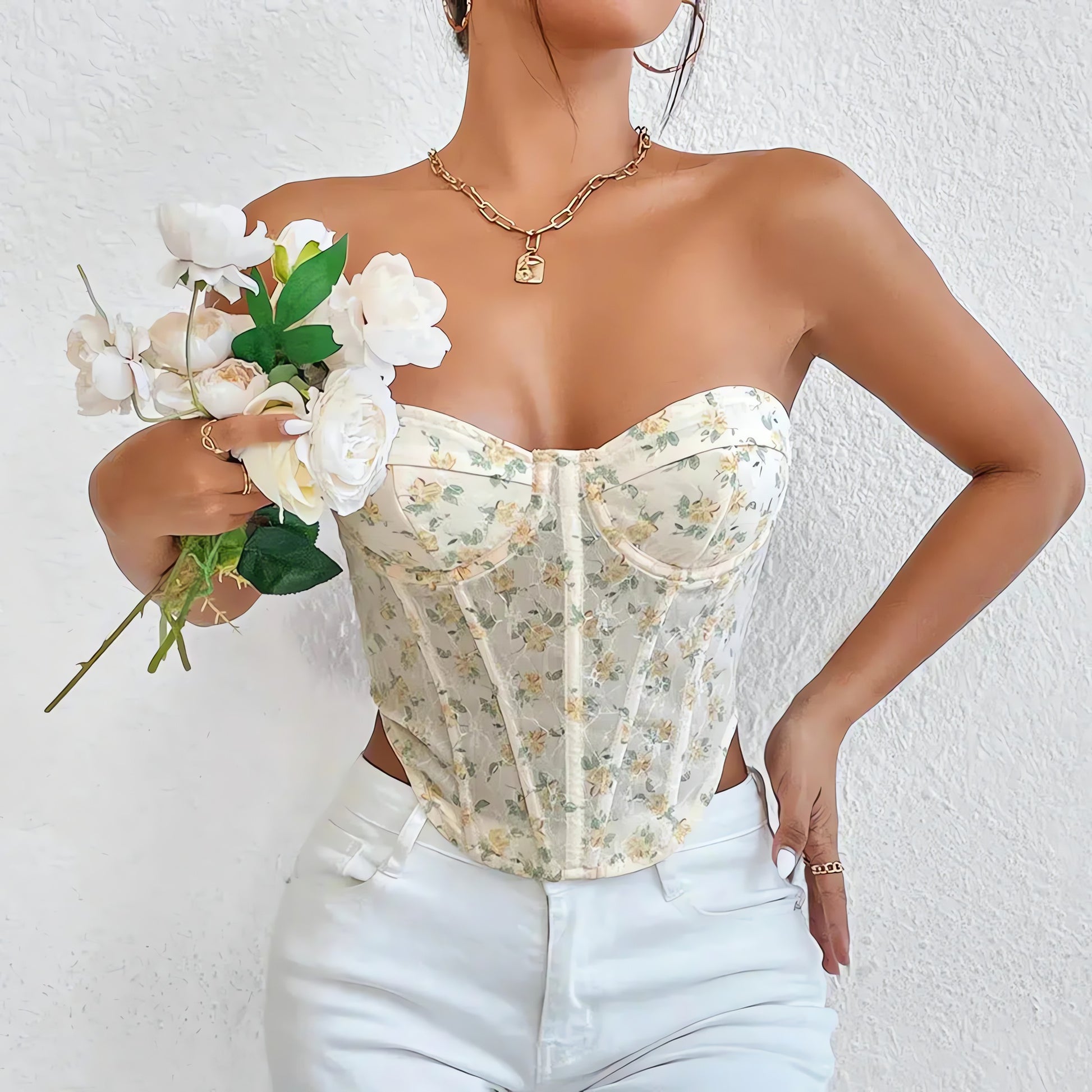 Blue Corset Top - KAYSMAR
