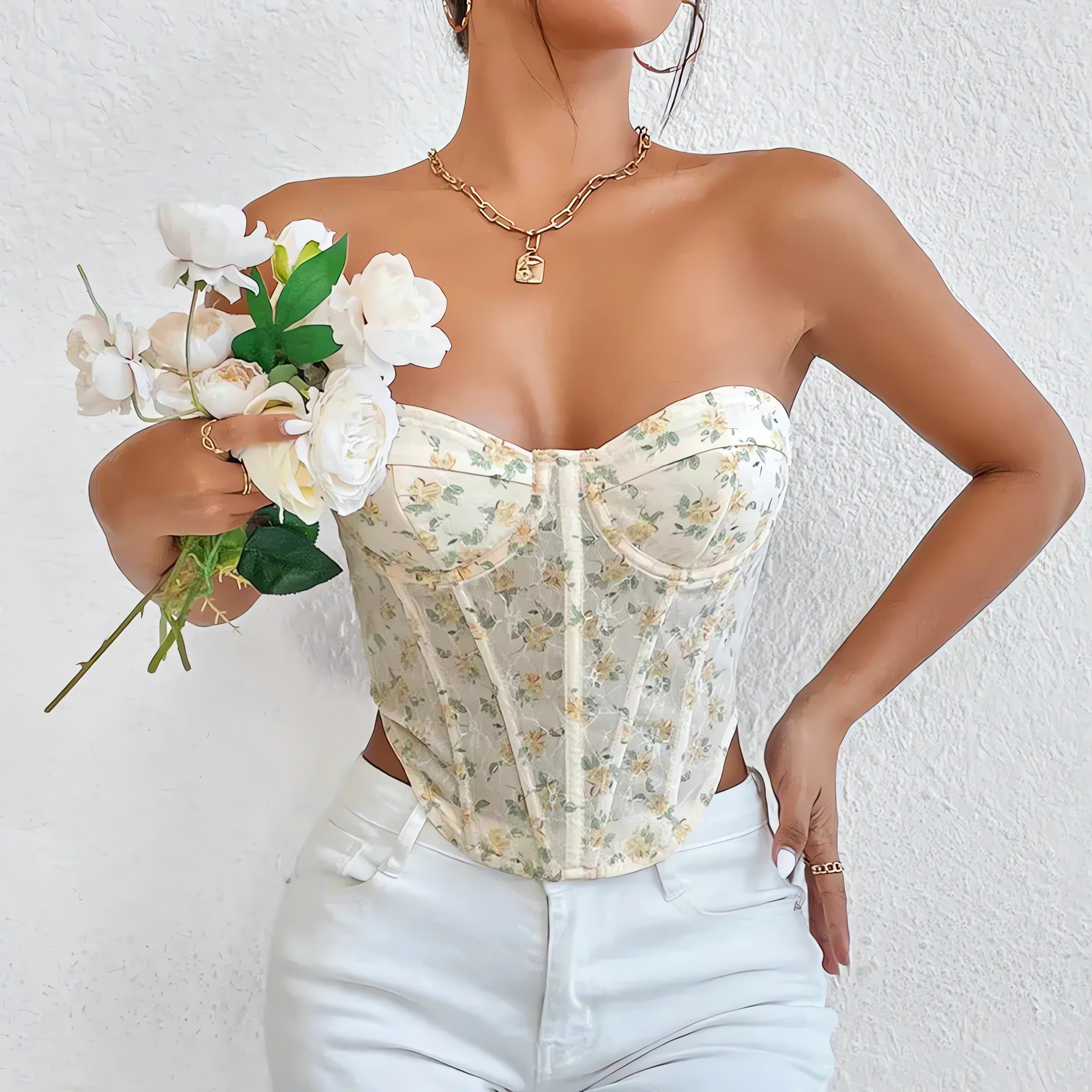 Blue Corset Top - KAYSMAR