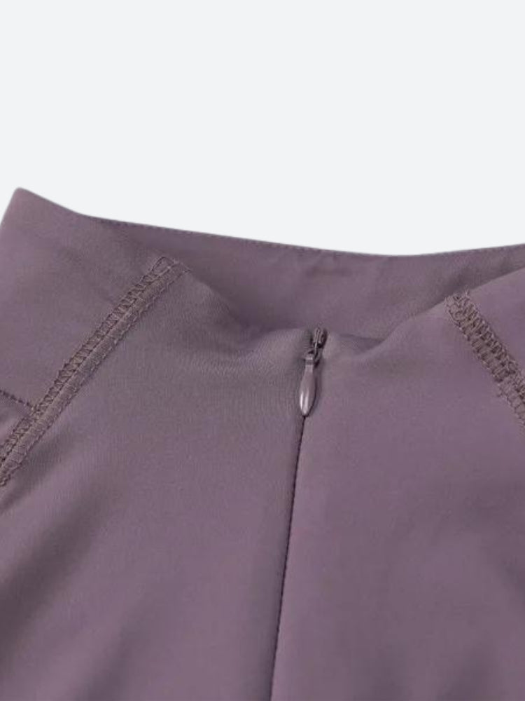 Bodycon Half Zip-Up Top - KAYSMAR