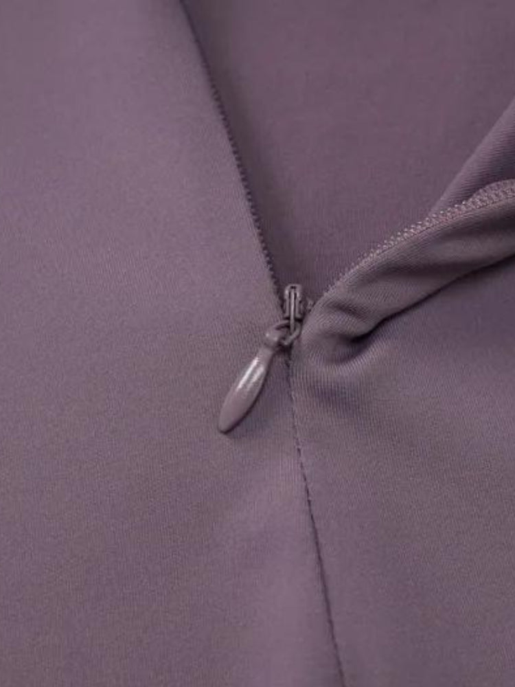 Bodycon Half Zip-Up Top - KAYSMAR