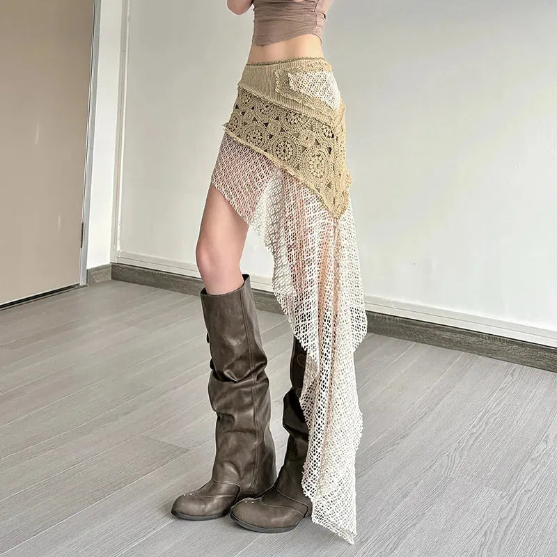 Boho Patchwork Mini Skirt - KAYSMAR
