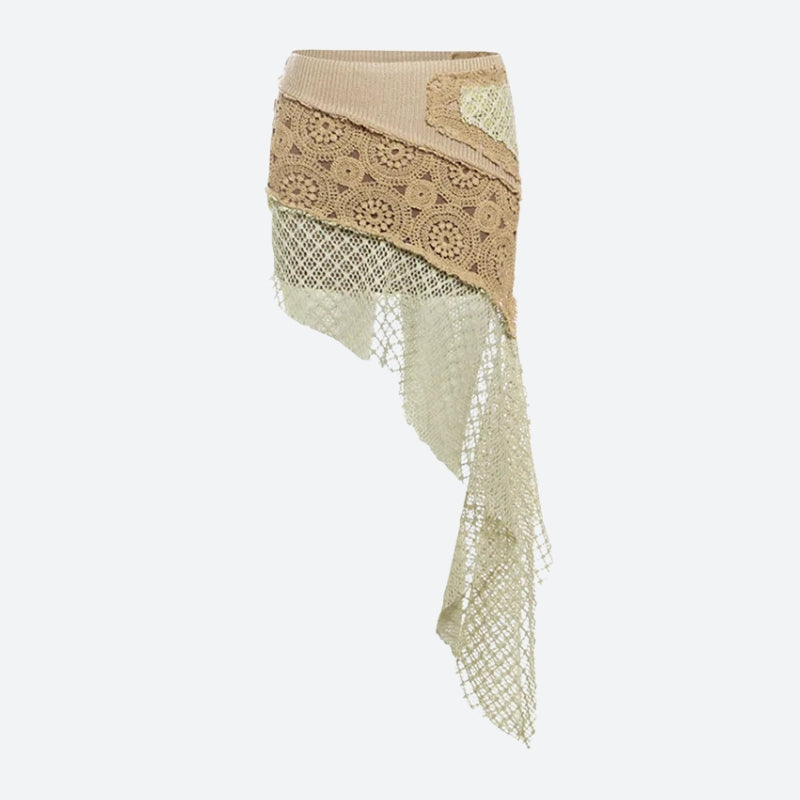Boho Patchwork Mini Skirt - KAYSMAR
