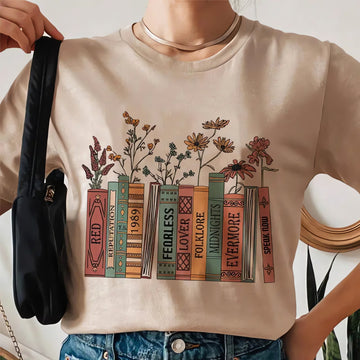 Books & Flowers Tee - KAYSMAR