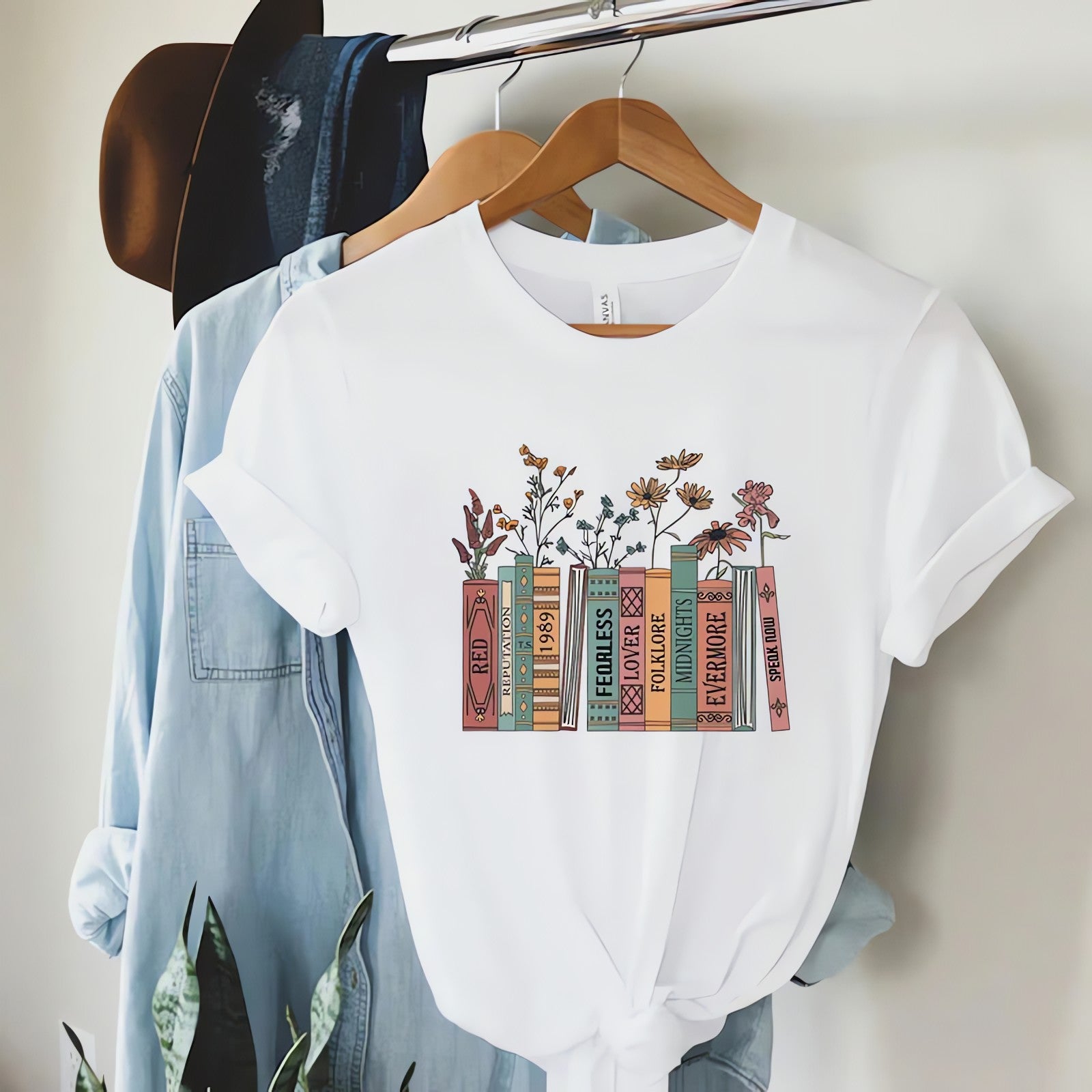 Books & Flowers Tee - KAYSMAR