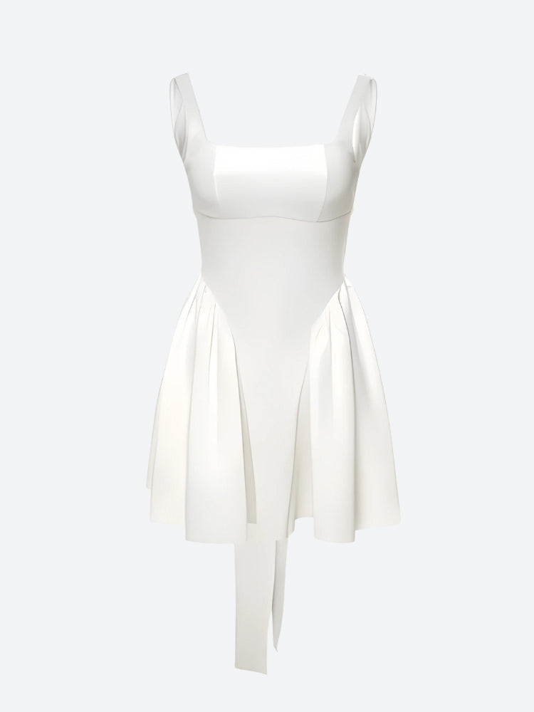 Bow Waist Backless Mini Dress - KAYSMAR