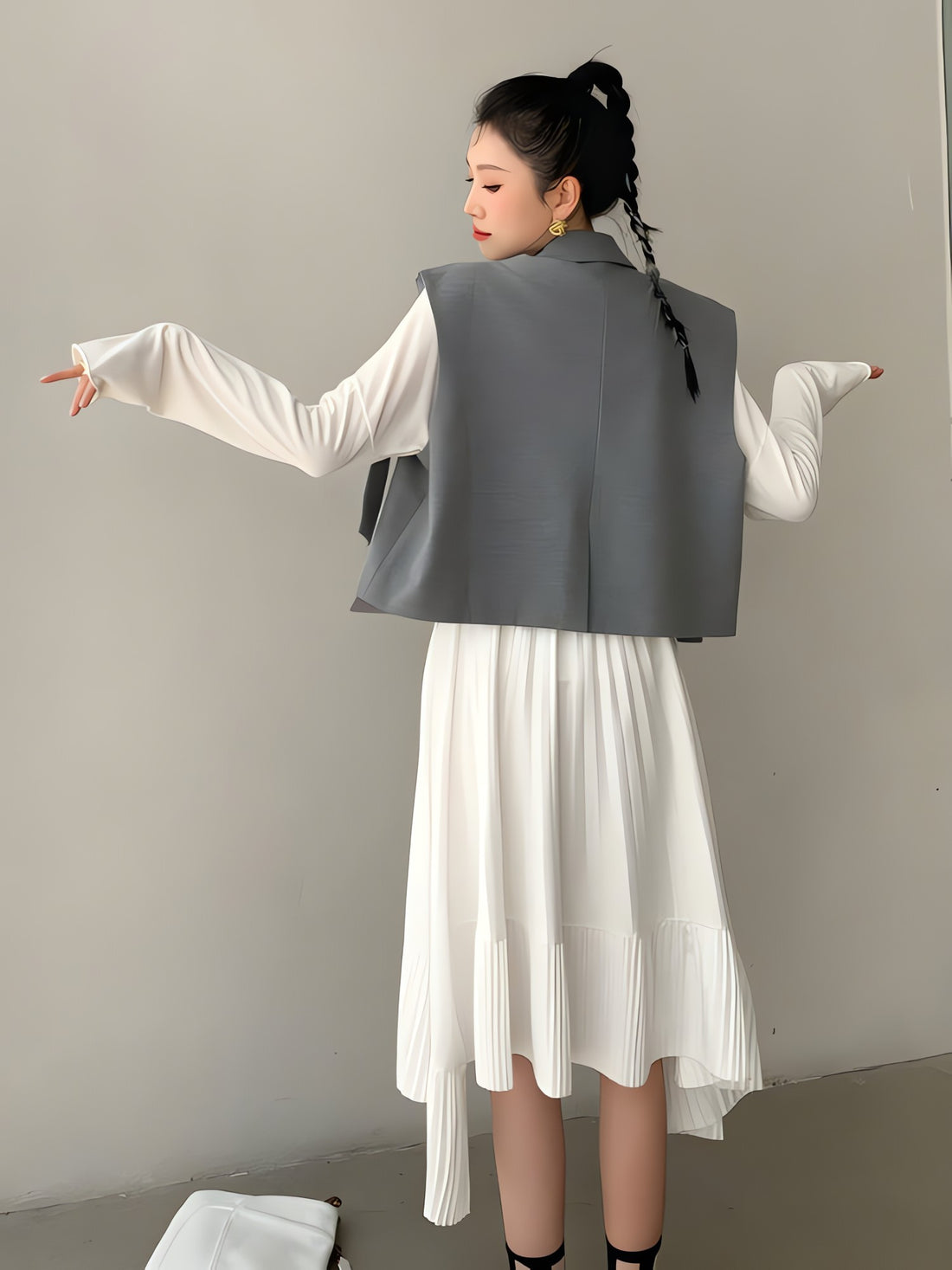 Bow Oversized Vest