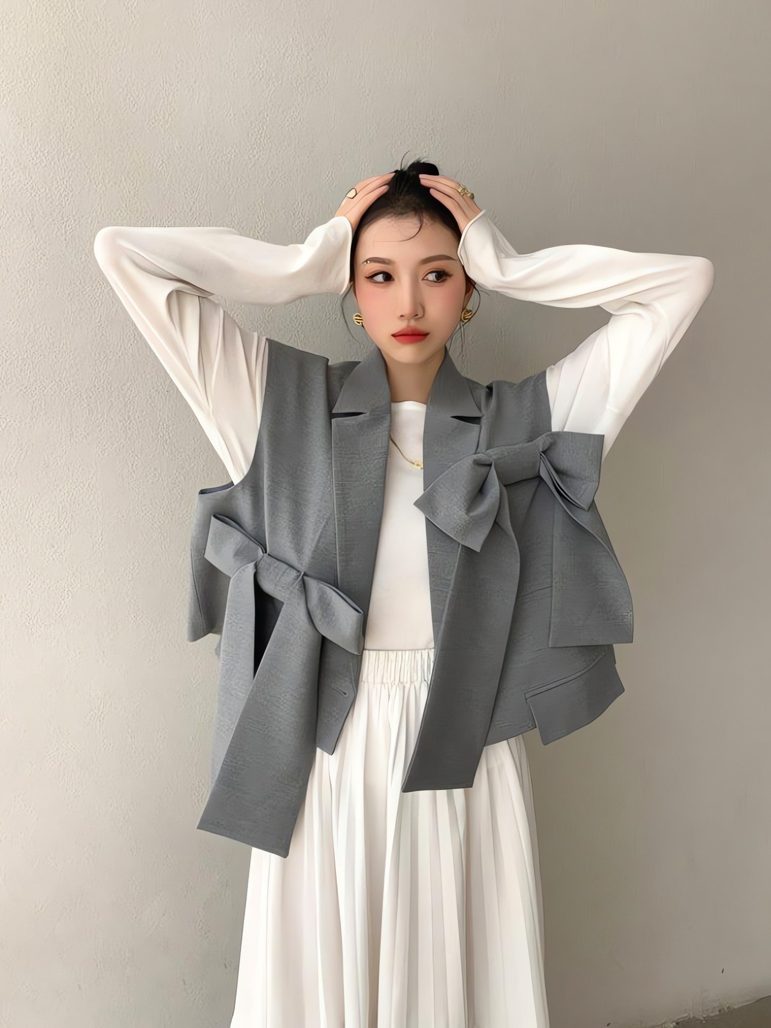 Bow Oversized Vest