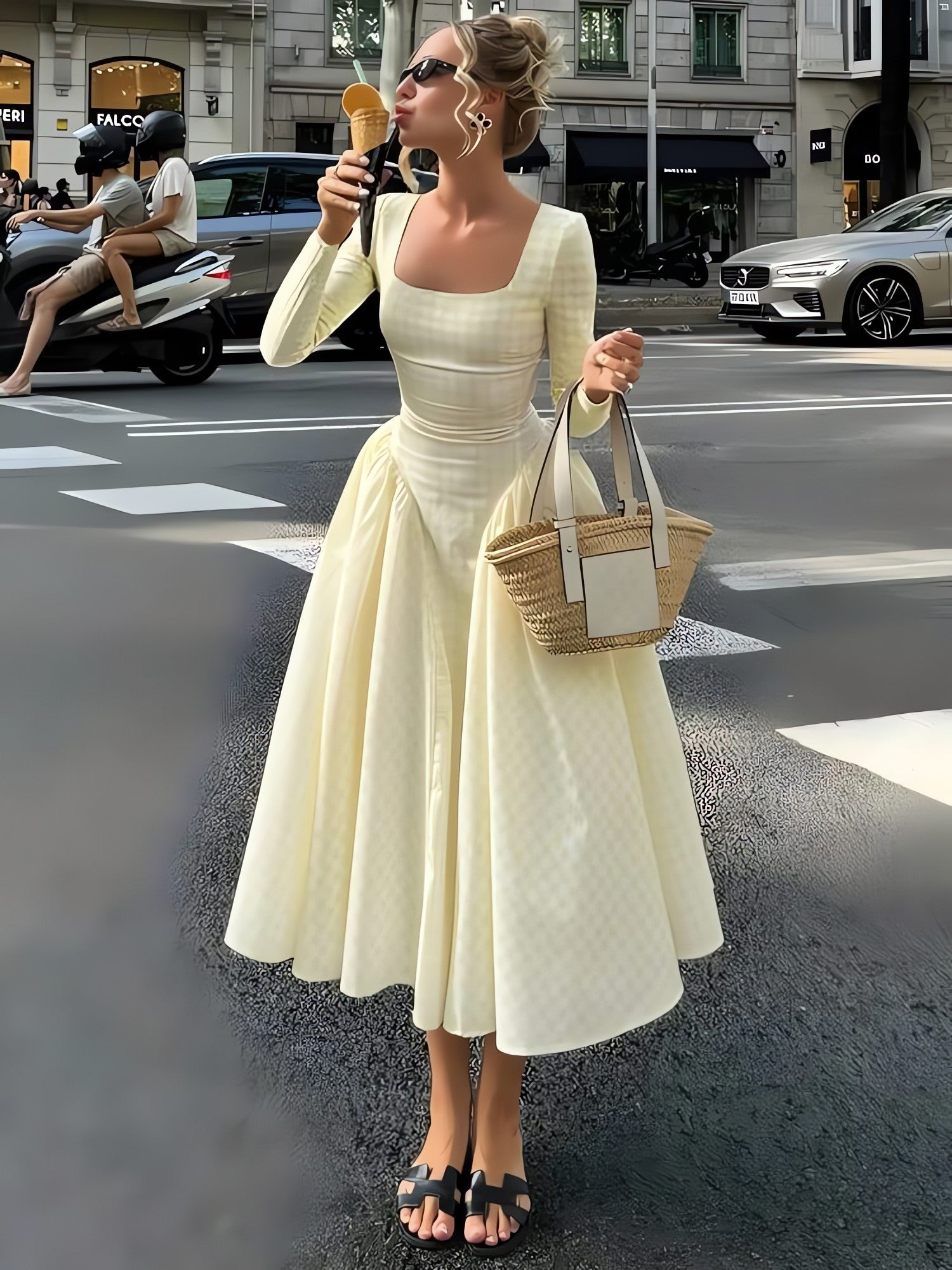 Butter Yellow Maxi Dress - KAYSMAR