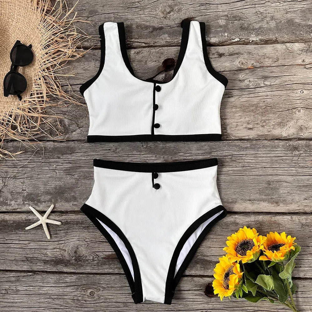 Button Up Bikini Set - KAYSMAR