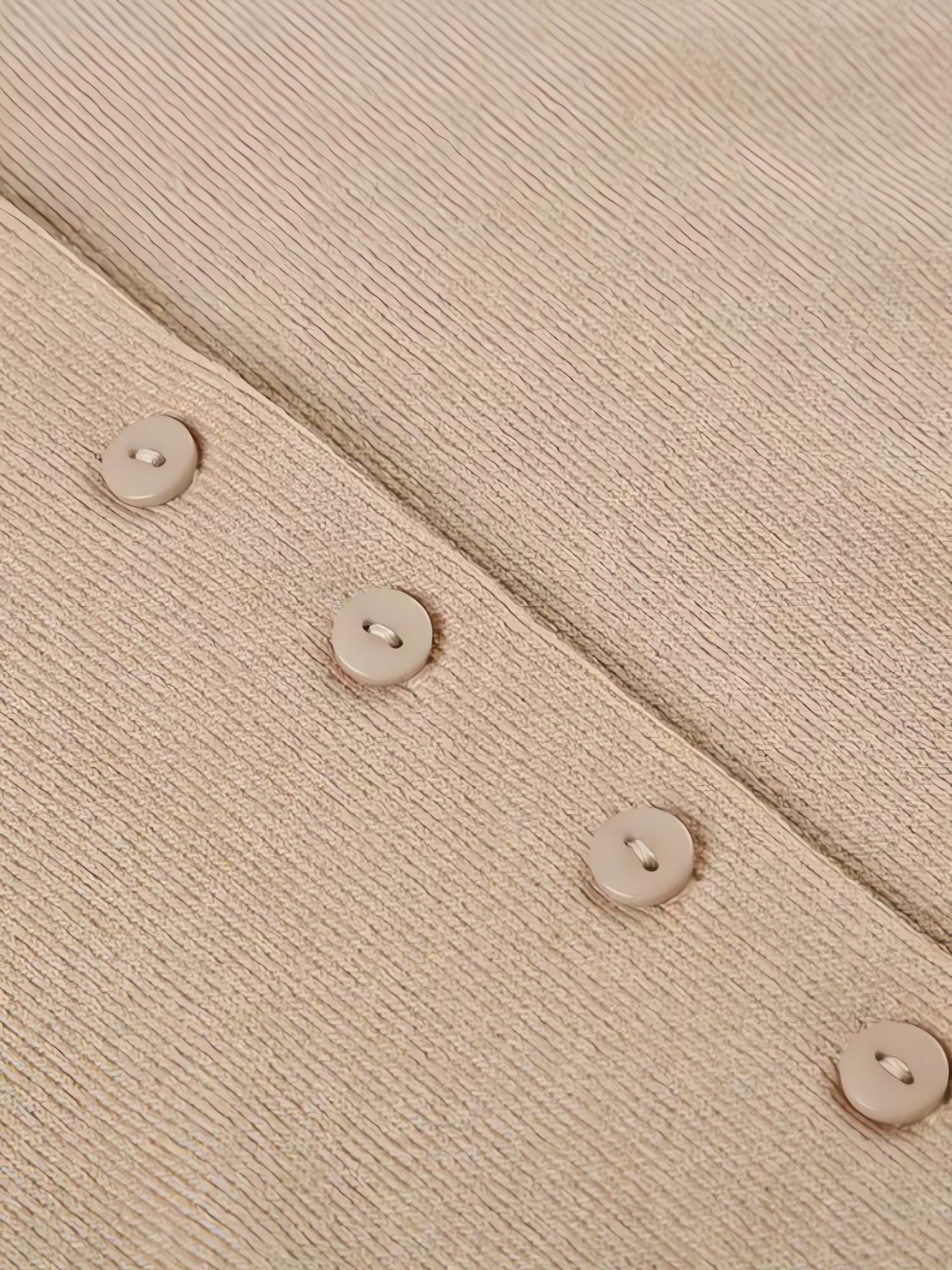 Button Up Knitted Mini Dress - KAYSMAR