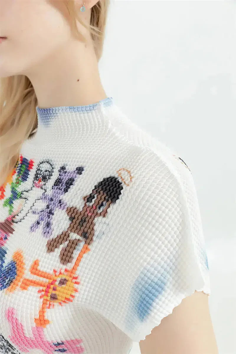 Cartoon Figures Printed Top - KAYSMAR