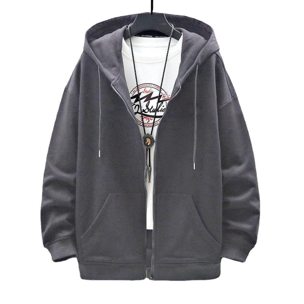 Casual Zip-Up Men Hoodie - KAYSMAR