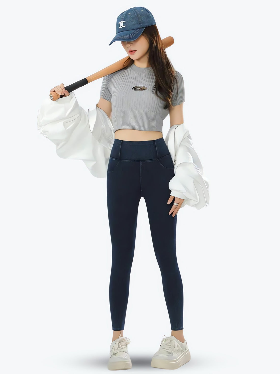 Casual High Rise Fit Denim Jeggings - KAYSMAR