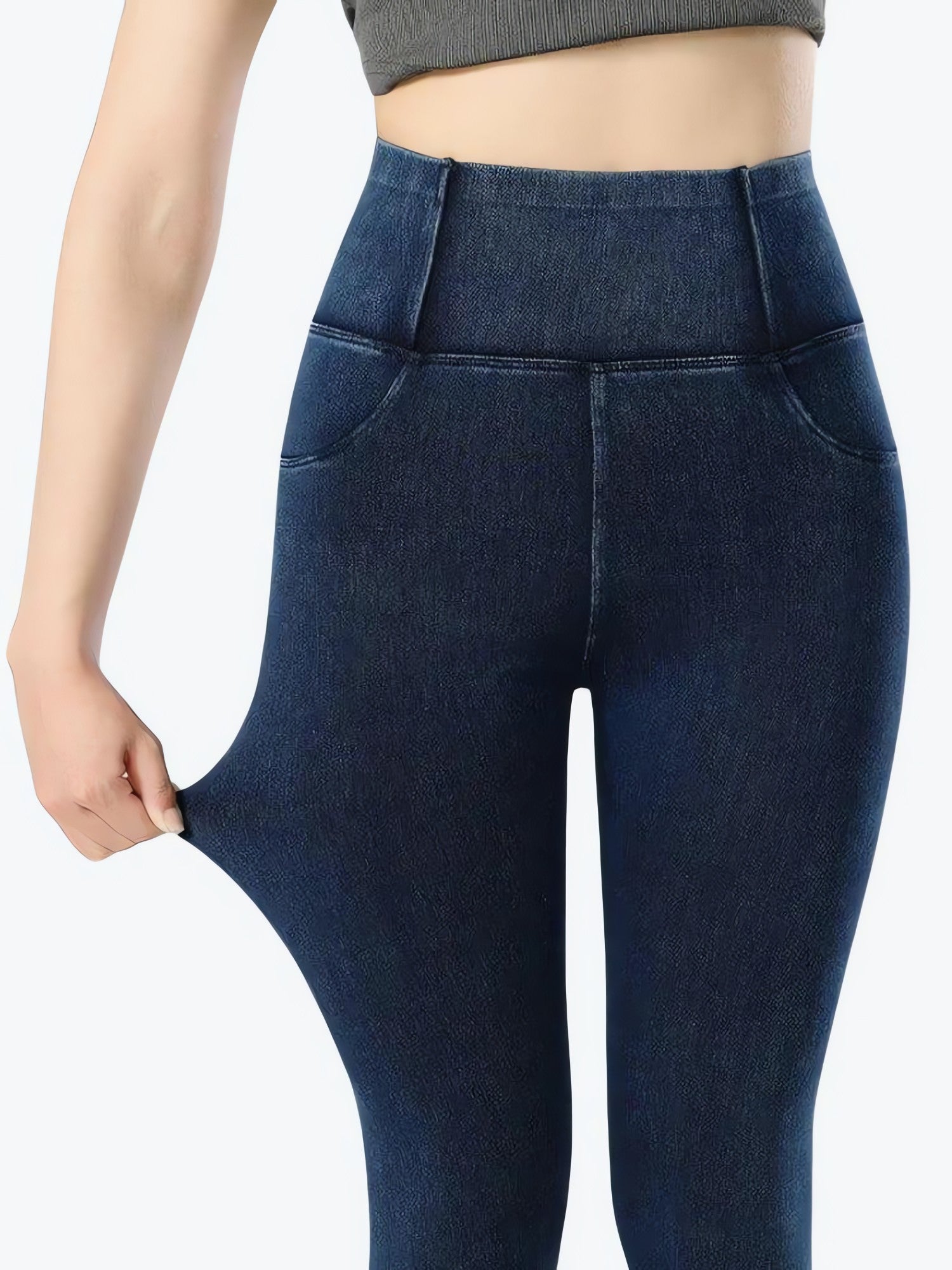 Casual High Rise Fit Denim Jeggings - KAYSMAR