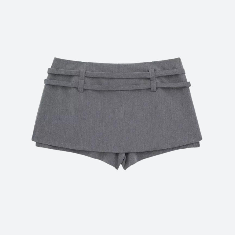 Casualcore Double Belted Mini Skort - KAYSMAR