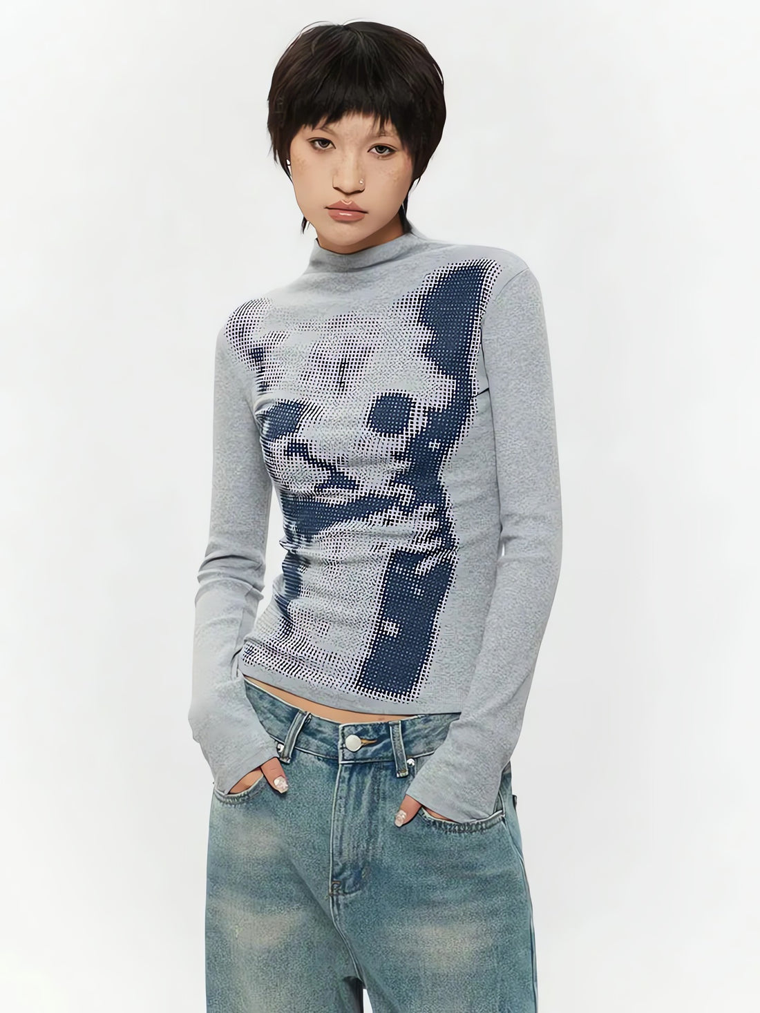 Cat High Neck Top - KAYSMAR