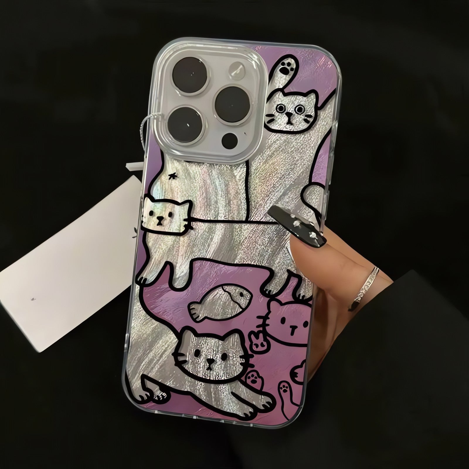 Cat Metallic Phone Case