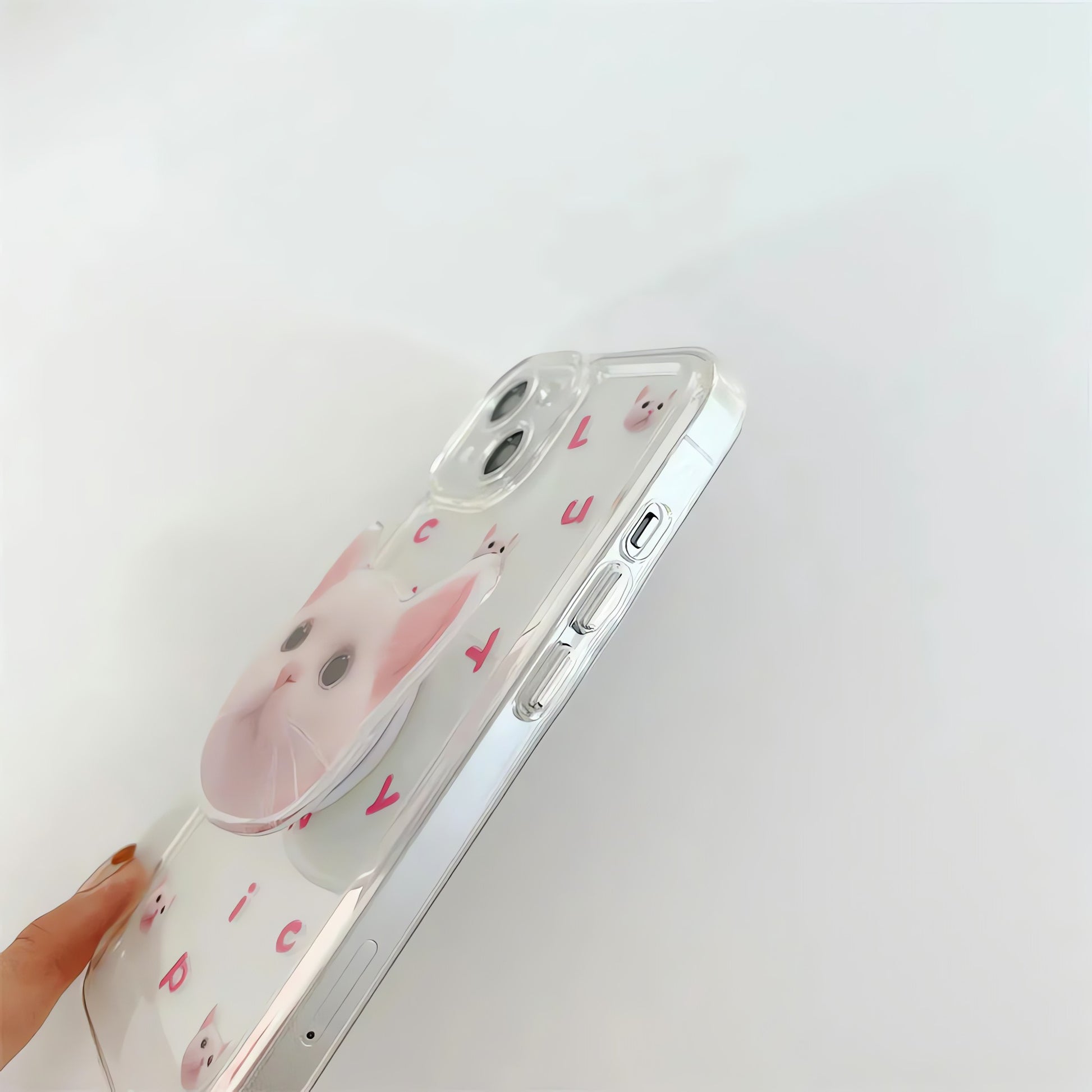 Cat Popsocket Clear Phone Case - KAYSMAR