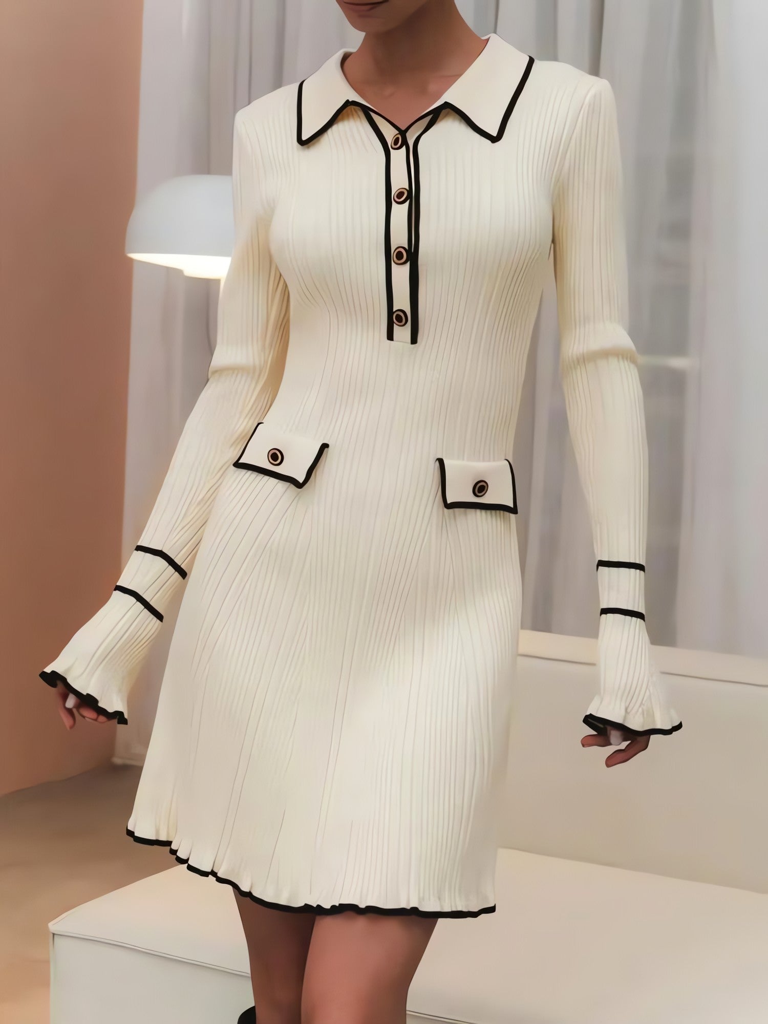 Classic Ribbed Midi Dress - KAYSMAR