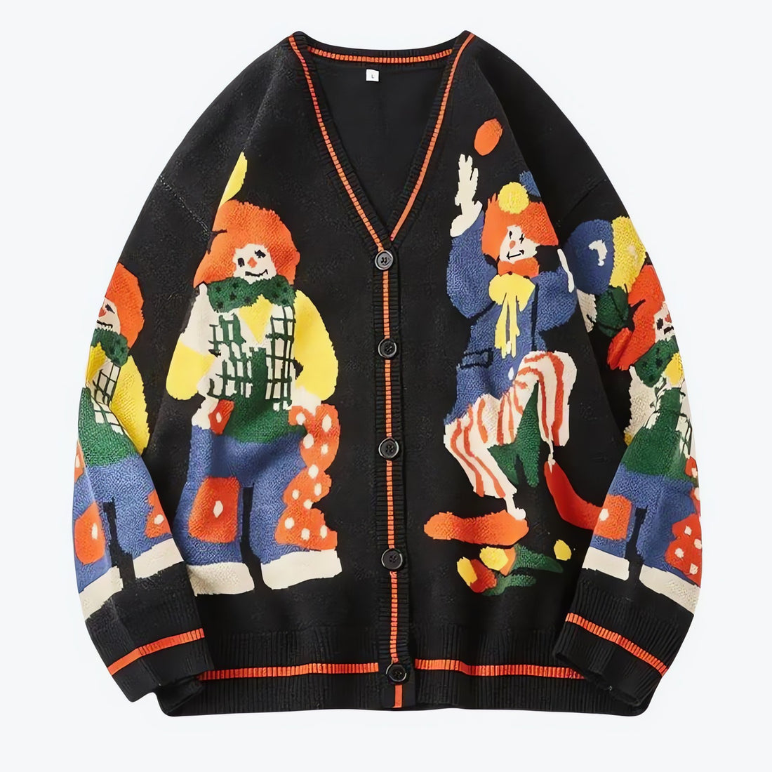 Clowns Knitted Cardigan - KAYSMAR