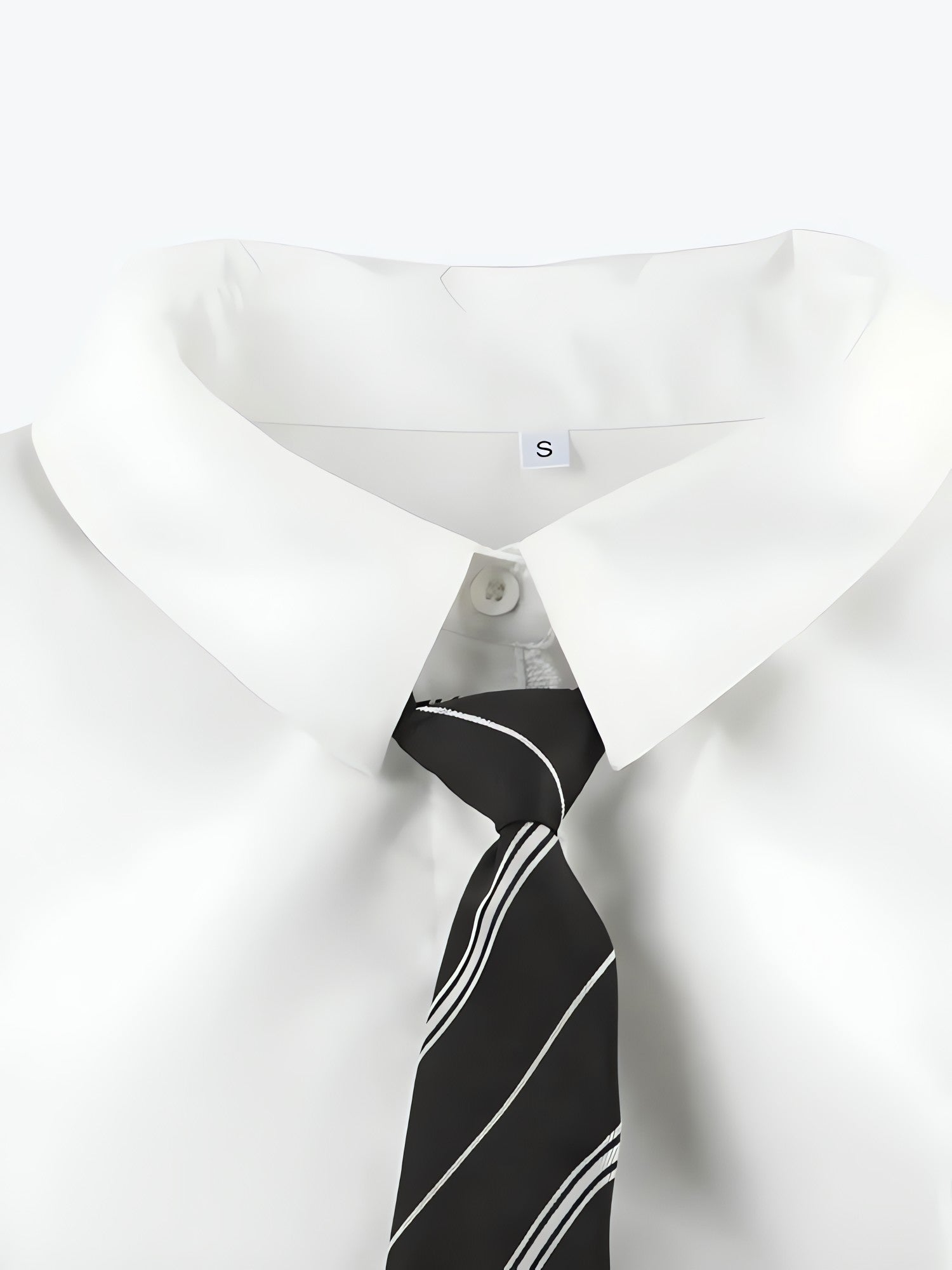 College Shirt With Striped Tie - KAYSMAR