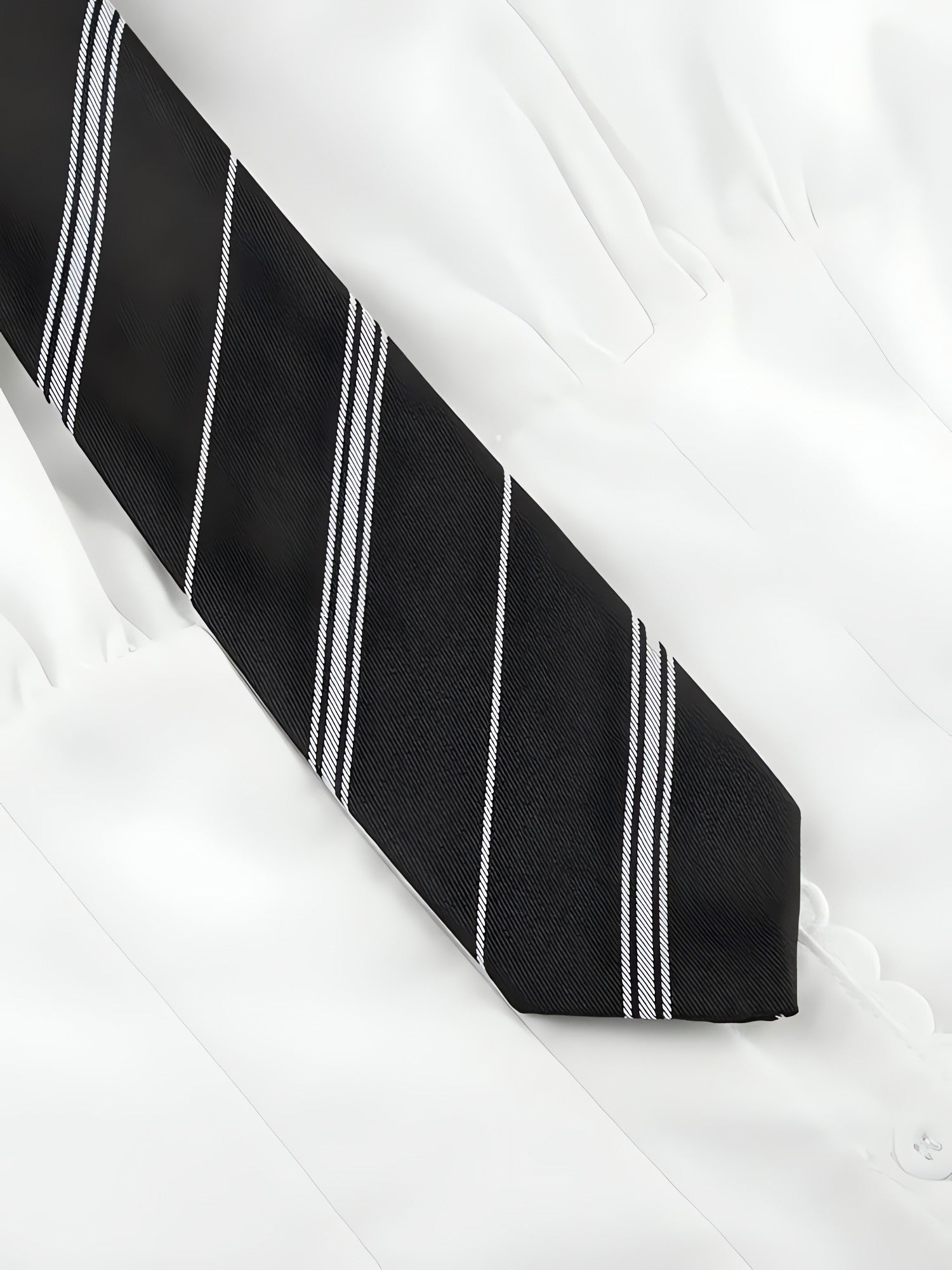 College Shirt With Striped Tie - KAYSMAR