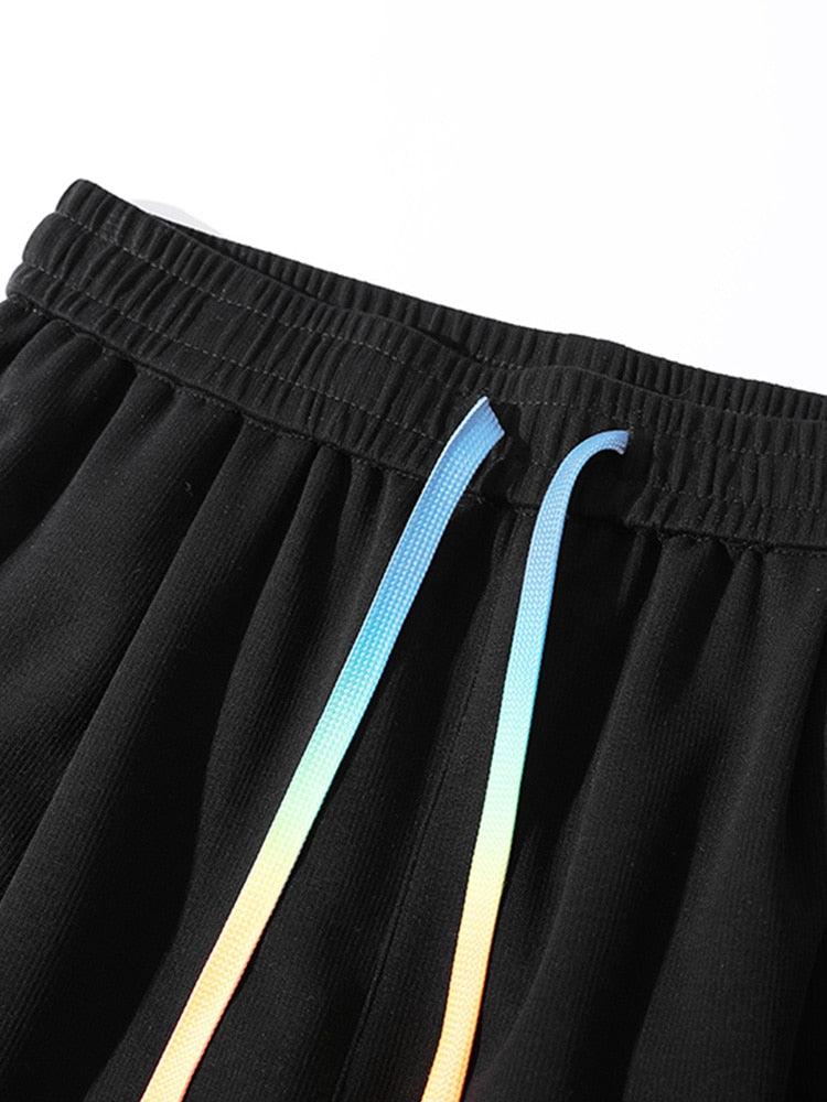 Colored Laces Striped Sweatshort - KAYSMAR
