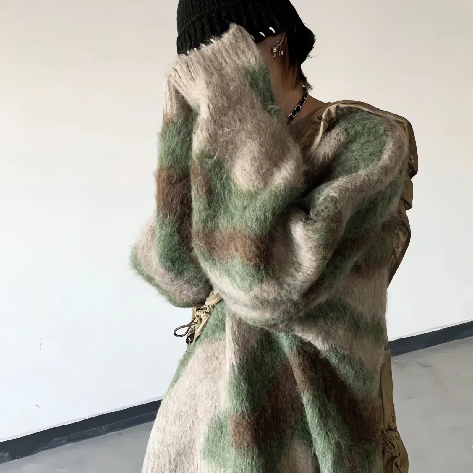 Colorful Patterned Knitted Sweater - KAYSMAR