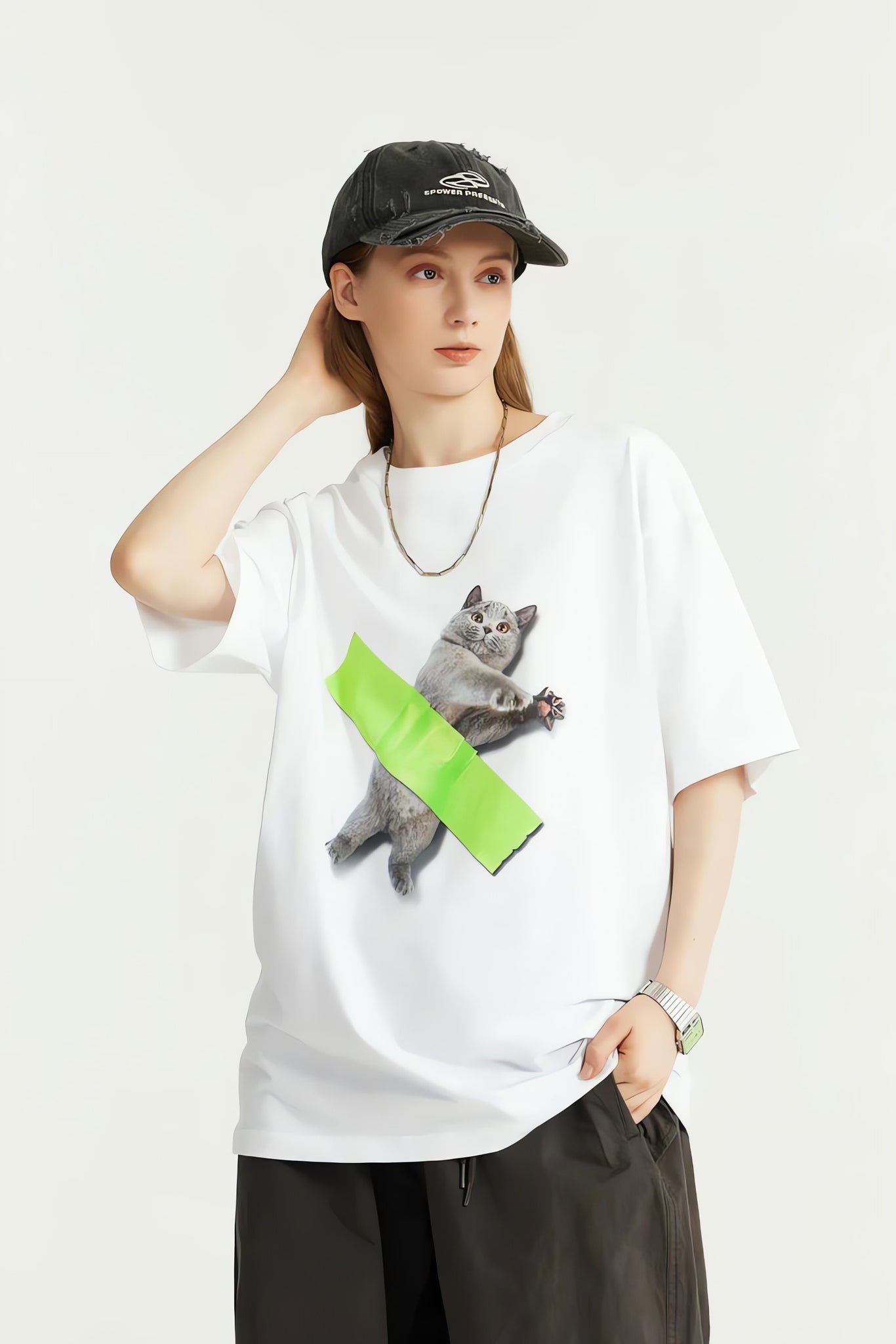 Contemporary Cat Art Tee - KAYSMAR